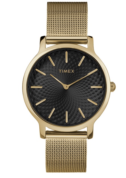 

Zegarek damski Timex Metropolitan złoty mesh 30M