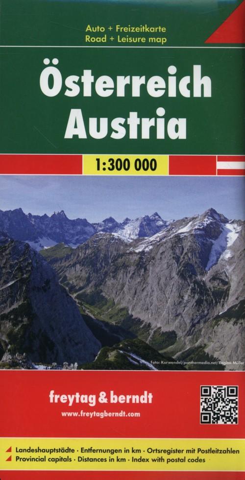 Austria mapa samochodowa 1:300 000