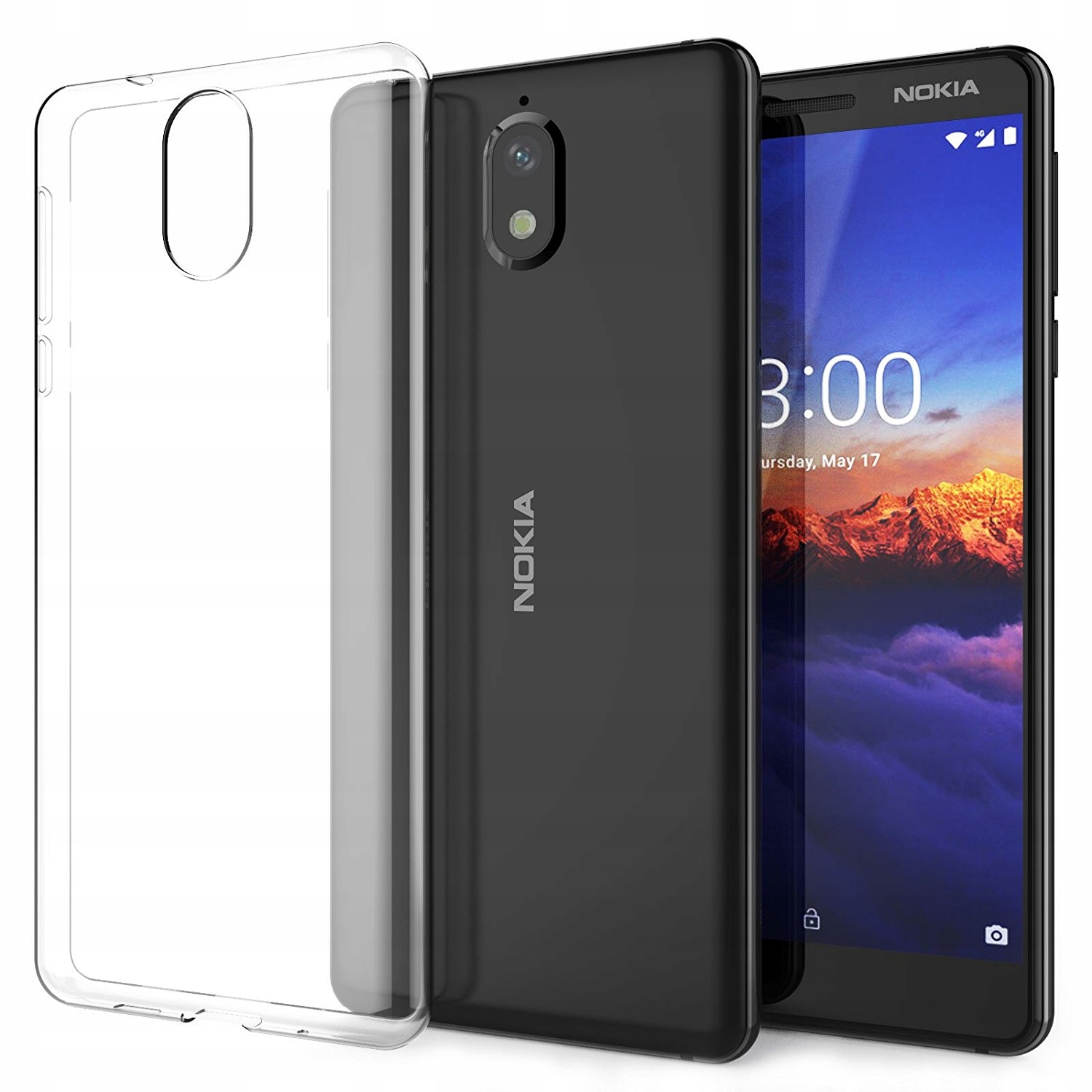 

Etui Silikon Szkło Hartowane 9H Do Nokia 3.1 2018