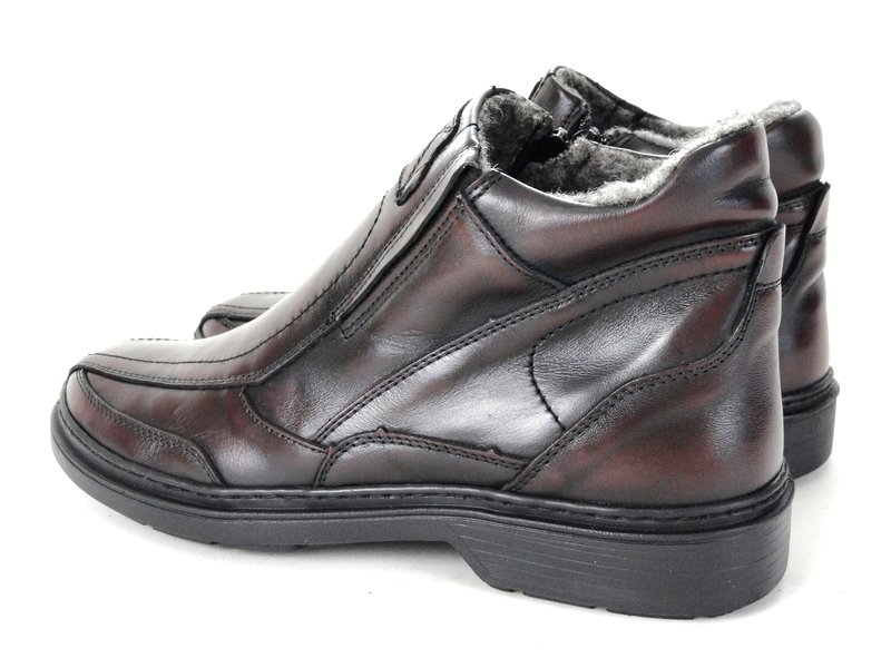 KLASYCZNE KOZAKI TRZEWIKI SUWAK SKÓRA 155 BRĄZ 41 Kolekcja KOZAKI