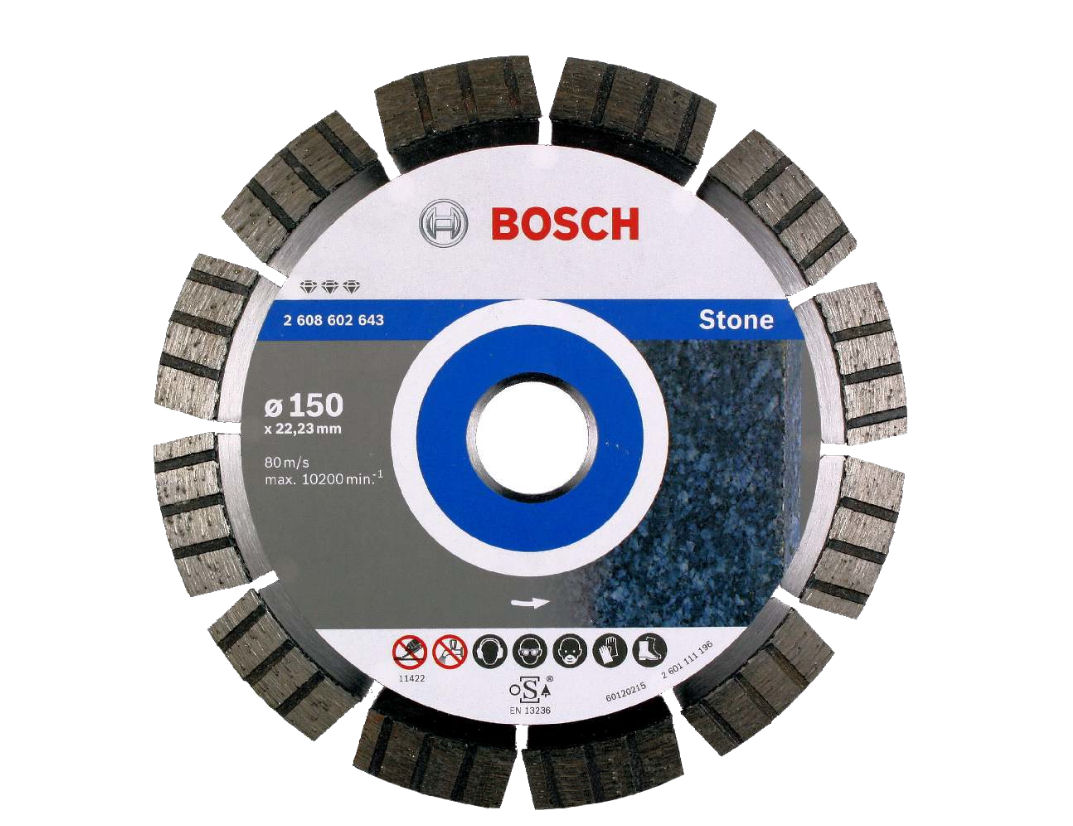 Фото - Круг відрізний Bosch Tarcza Diamentowa 150mm gres beton zbrojony 