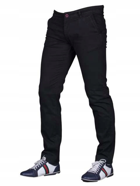 Spodnie czarne 1711 fashionmen2 rozm. 44 promo Rozmiar 44