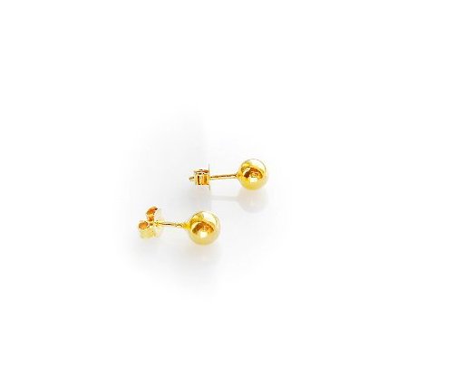 

925 Srebro Złoto Kolczyki Kulki Wkrety 0,4 cm!