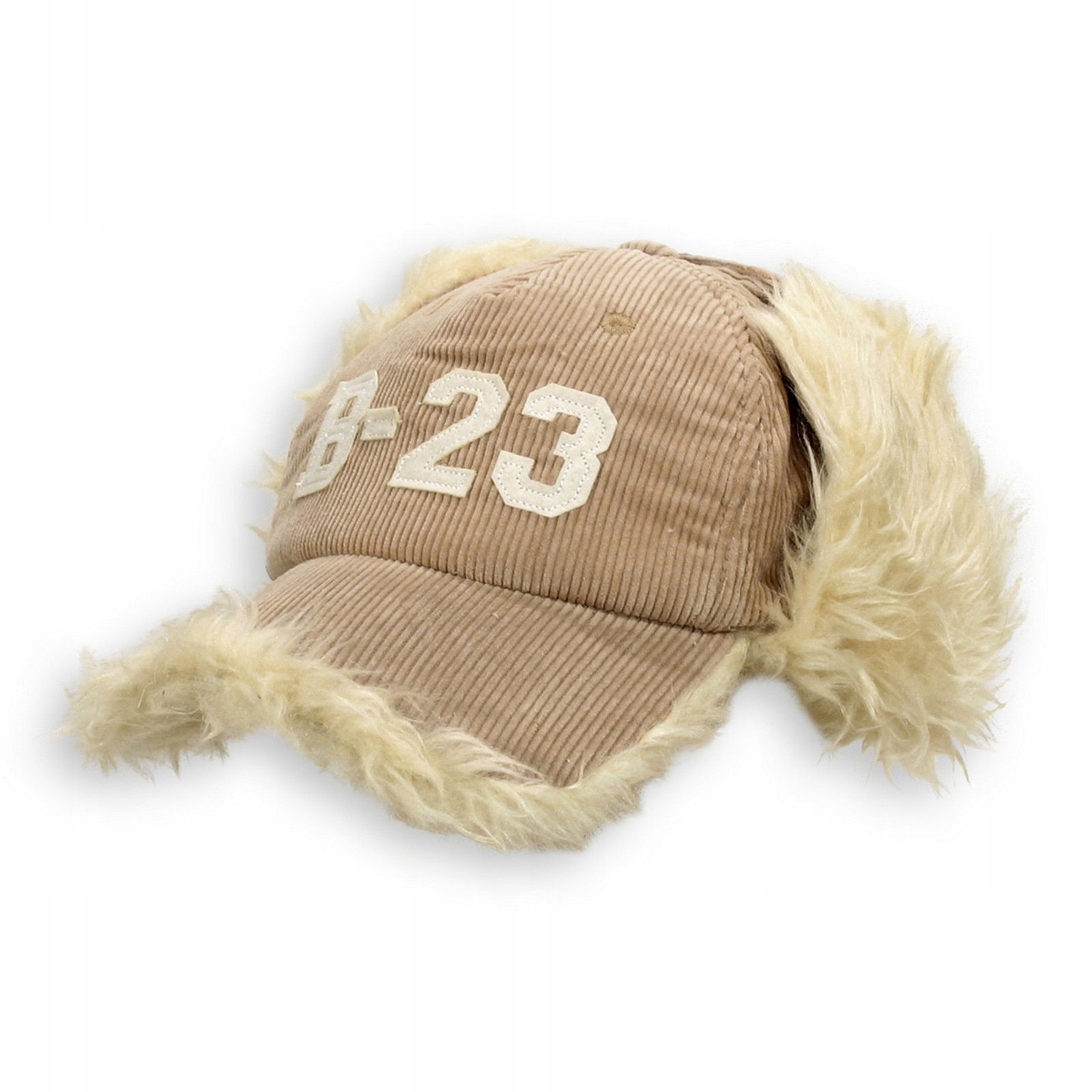

W54A Czapka Uszatka Z Daszkiem Z Futerkiem