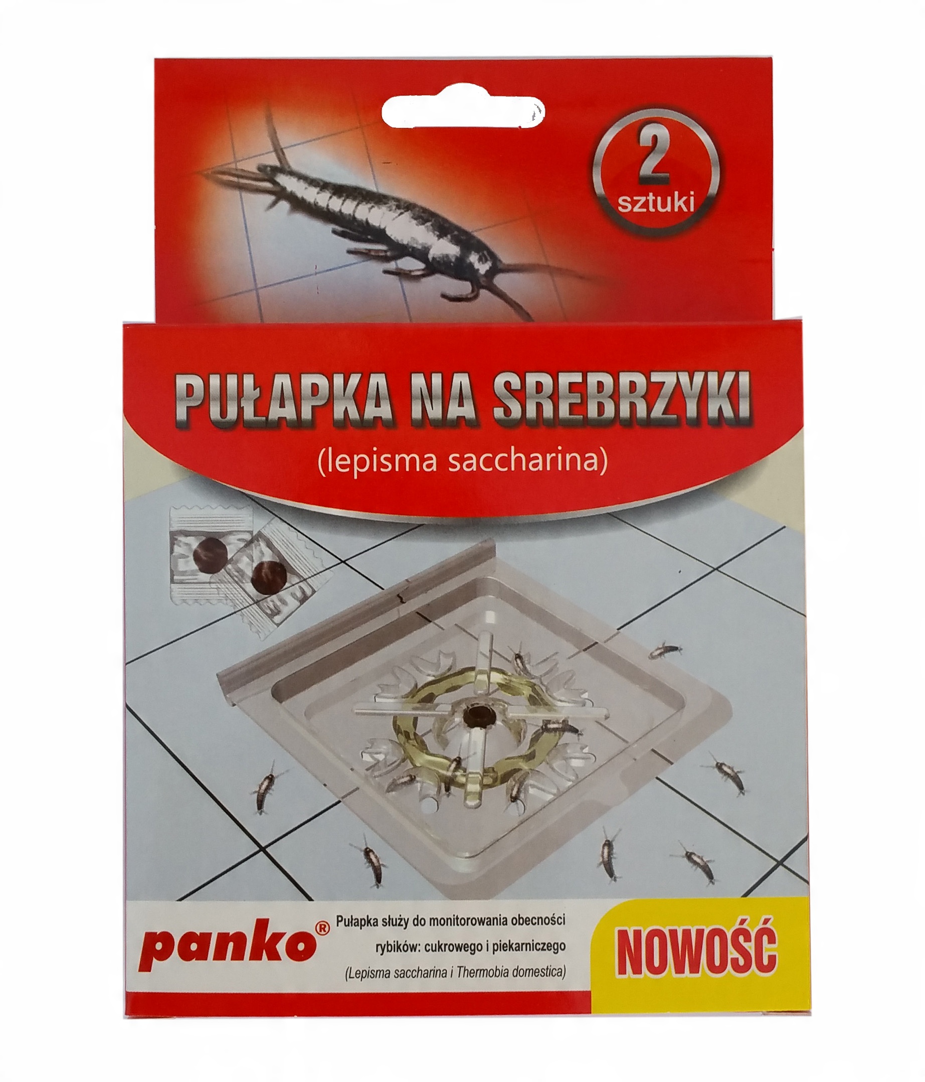 

Pułapka Lepowa Na Rybiki Srebrzyki Z Wabikiem 2szt