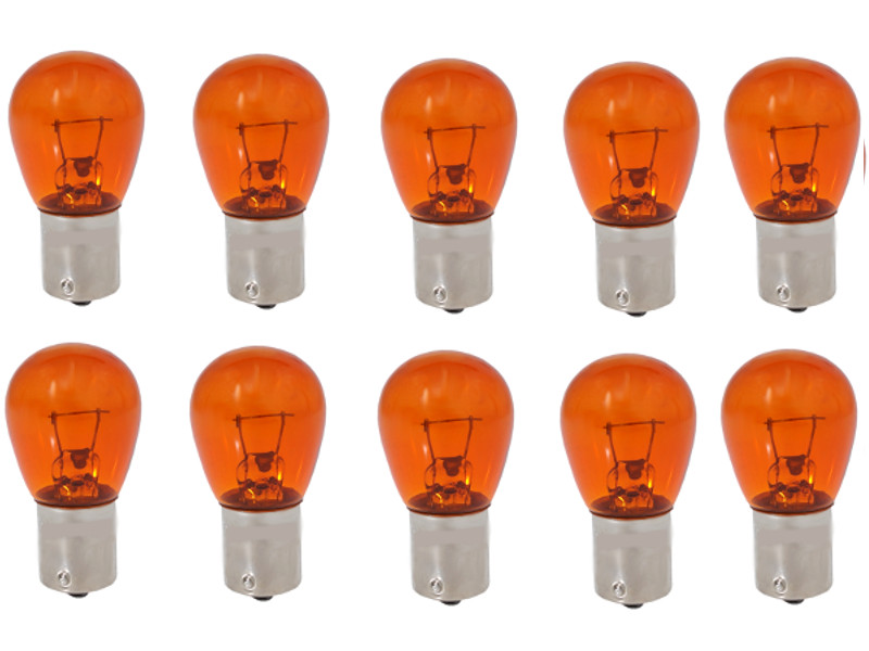 Osram LED PY21W Amber Yellow Indicator Bulbs 12v BAU15s -581 PY21W-  7507DYP-02B