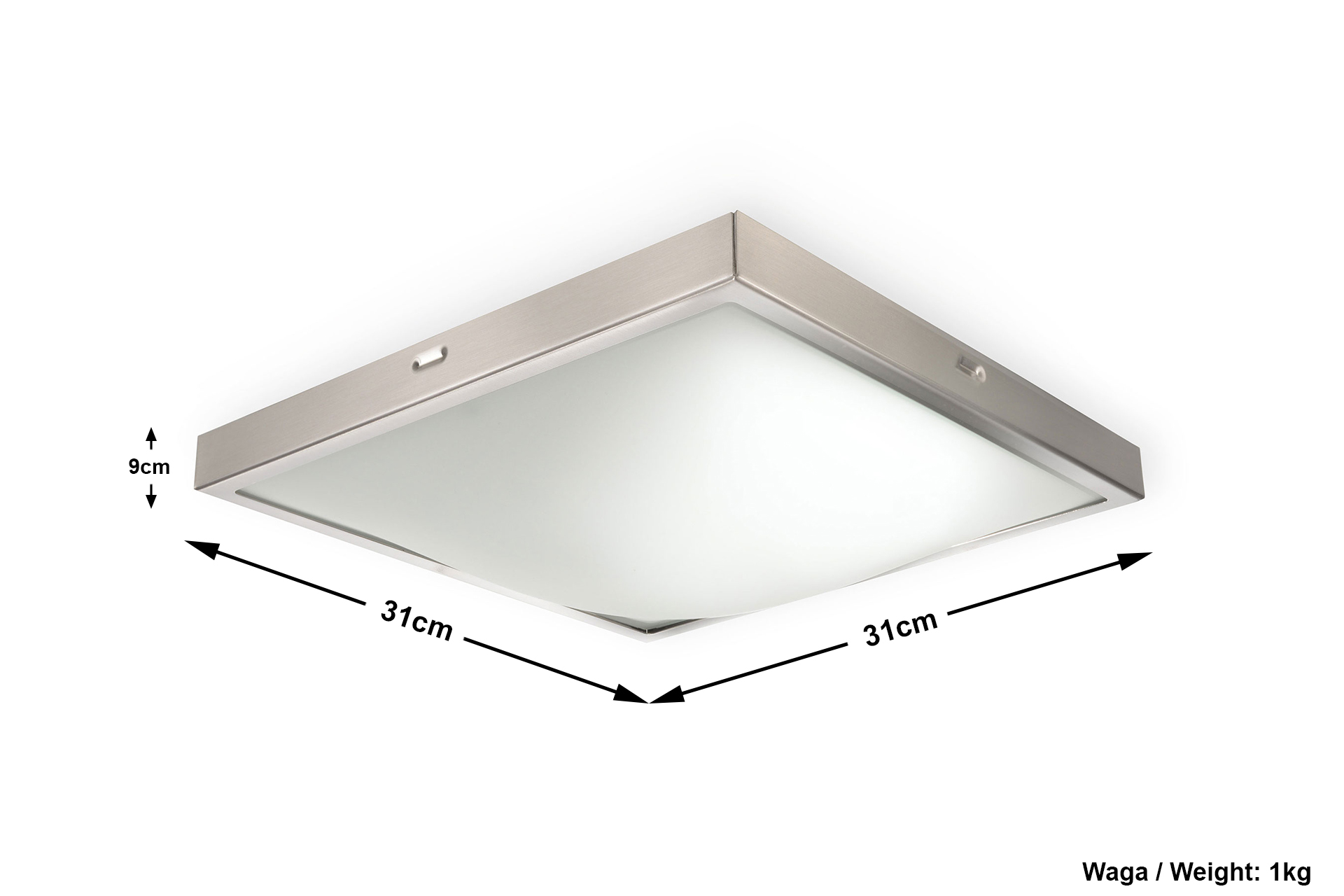 LAMPA SUFITOWA PLAFON 30 CM STUDIO SATYNA SOLLUX Rodzaj plafon