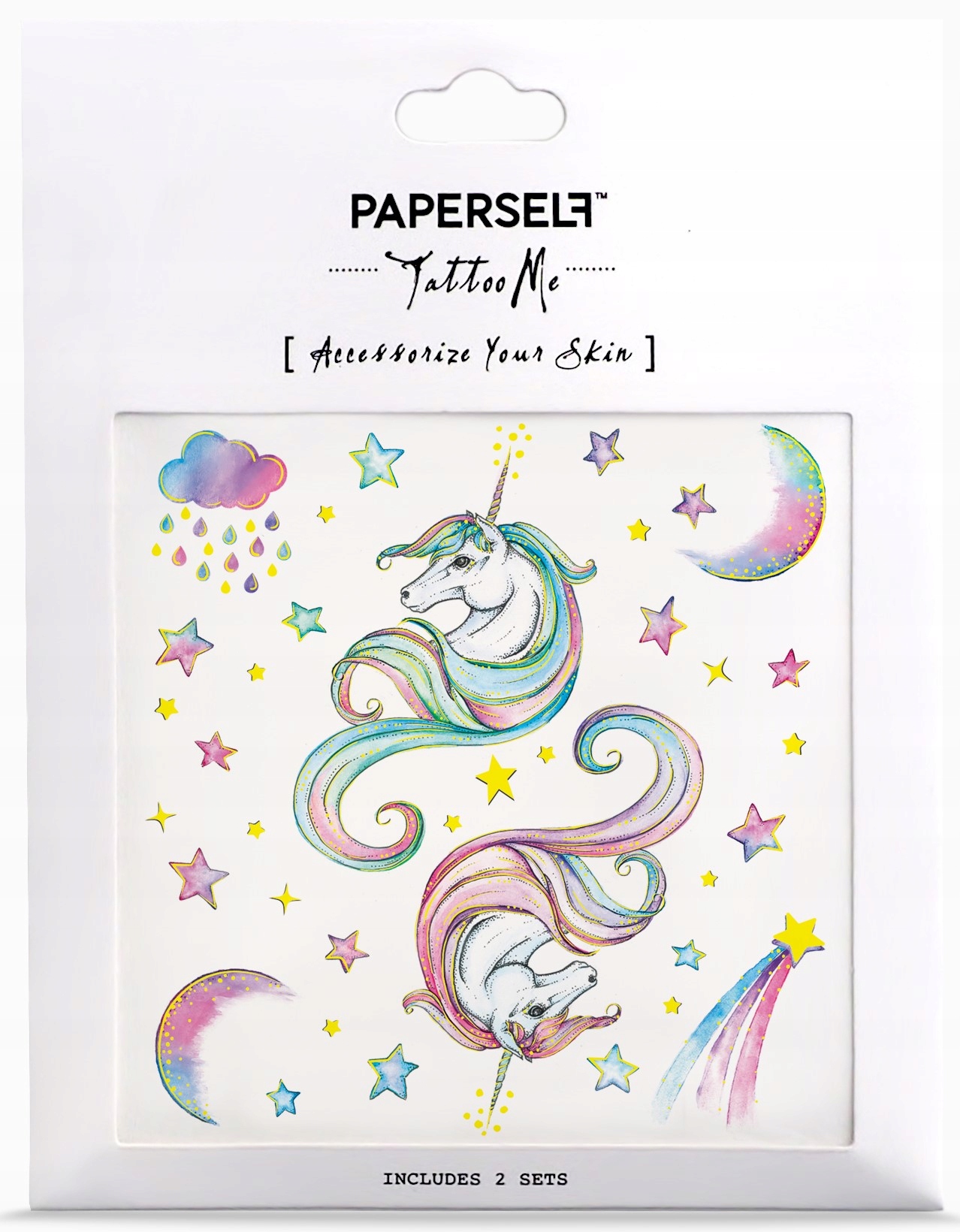Paperself jednorożec tatuaż naklejany dla dzieci Marka Paperself