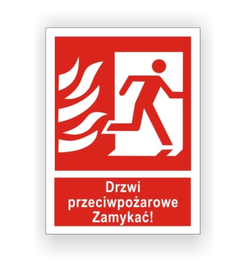 

Znak Drzwi przeciwpożarowe Zamykać P 15x20 Cnbop