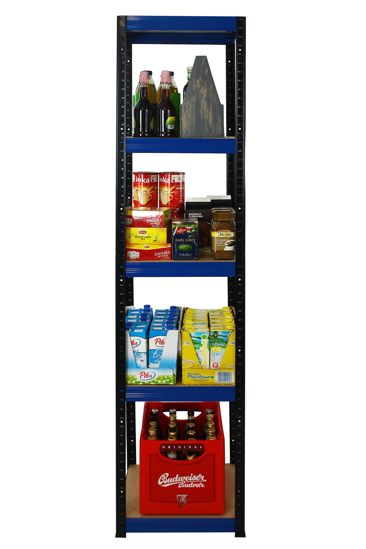 Regał metalowy magazynowy Helios 180x60x60 5p C Materiał wykonania metalowe