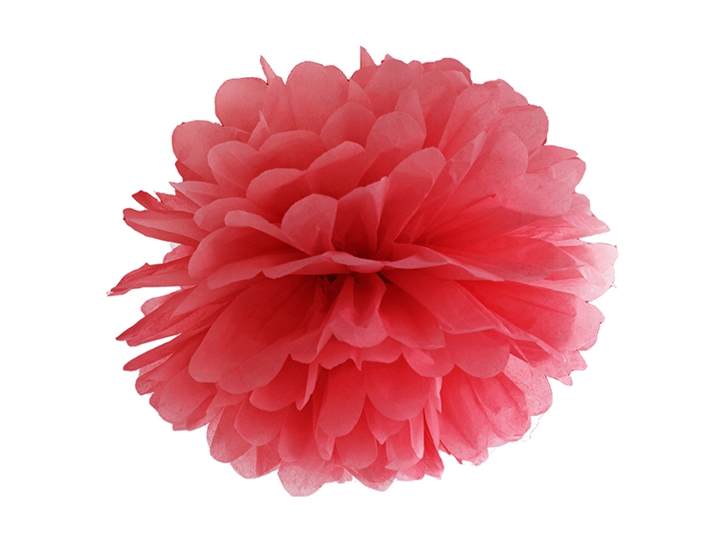 

Pompony bibułowe 25cm na 18 Urodziny czerwone 1szt