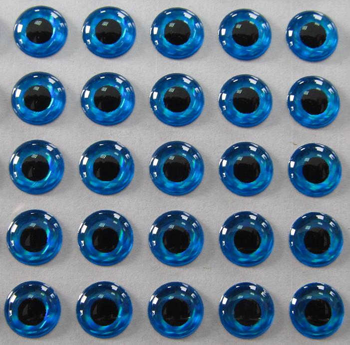 

Oczy 3D wirujący ogonek Niebieski 8 mm 50-sztuk