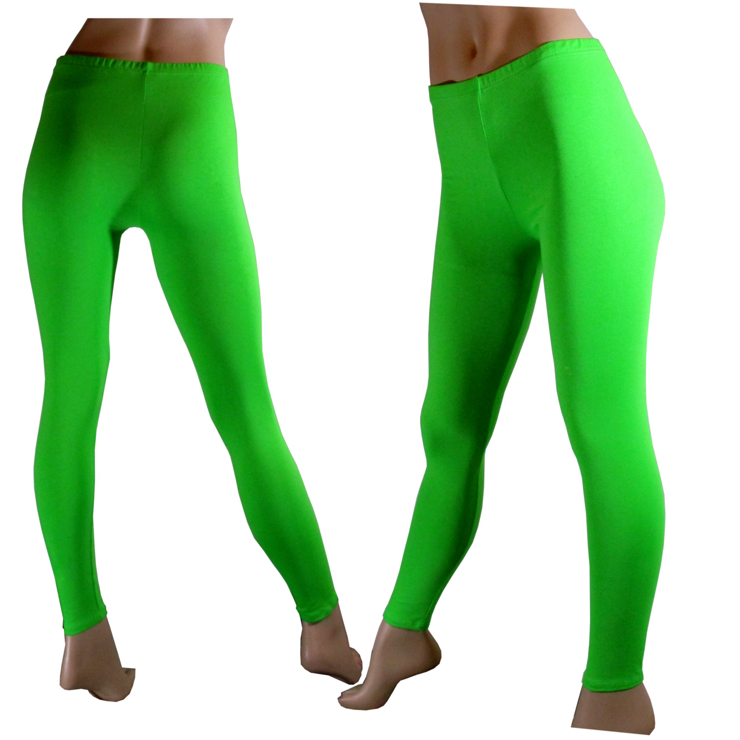 

Legginsy getry długie zielone XXL bawełniane
