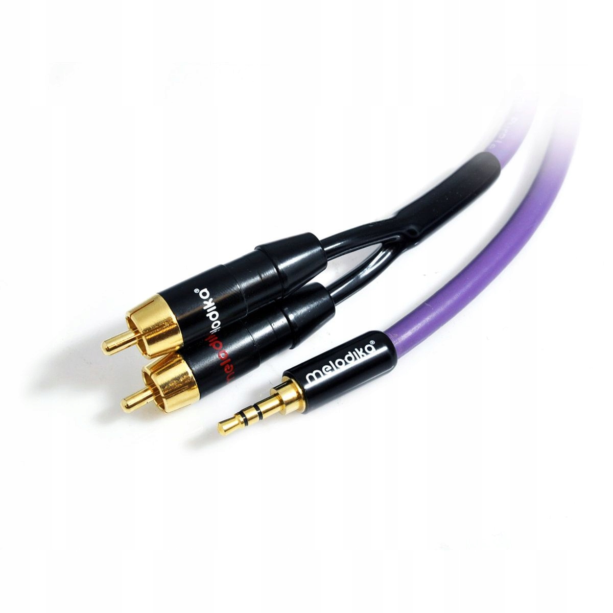 

Kabel Jack 3.5mm - 2x Rca - 20m - Melodika MDMJ2R