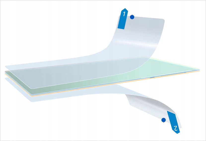 2szt. MOCNA folia ochronna 153 x 92mm 7 UNIWERSALNA GPS Marka Inna