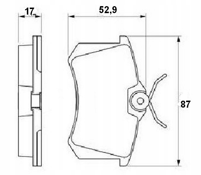 КОЛОДКИ ГАЛЬМІВНЕ tył VW GOLF III IV BORA PASSAT Сторона кабіни tył foto 0