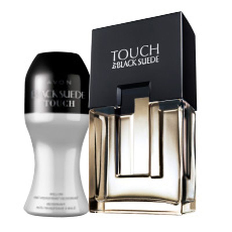 

Zestaw Black Suede Touch Perfum Kulka Deo Avon