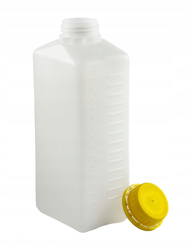 

Butelka Hdpe 1000 ml nakrętka z plombą żółta