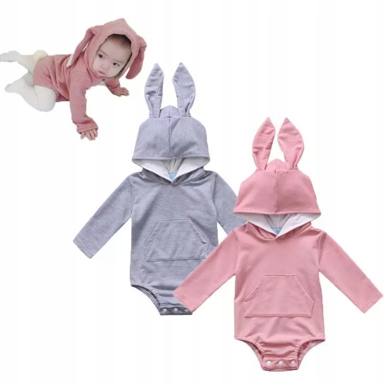 

Bluza body bodziak Królik uszy kaptur Jesień 74 80