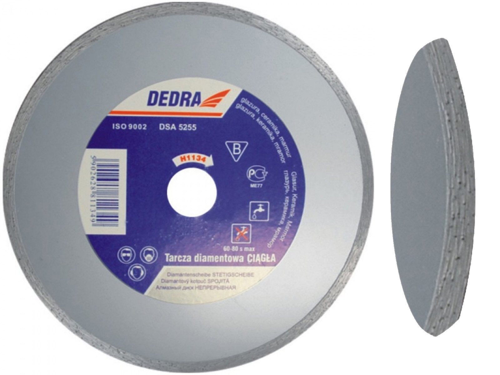 

Dedra Tarcza diamentowa marmur glazura 180 x25,4