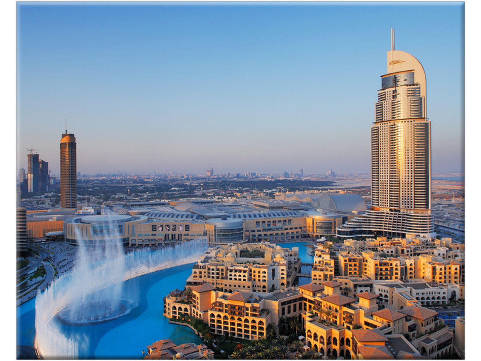 

Miasto Panorama Dubaju 50x40 Obraz na płótnie