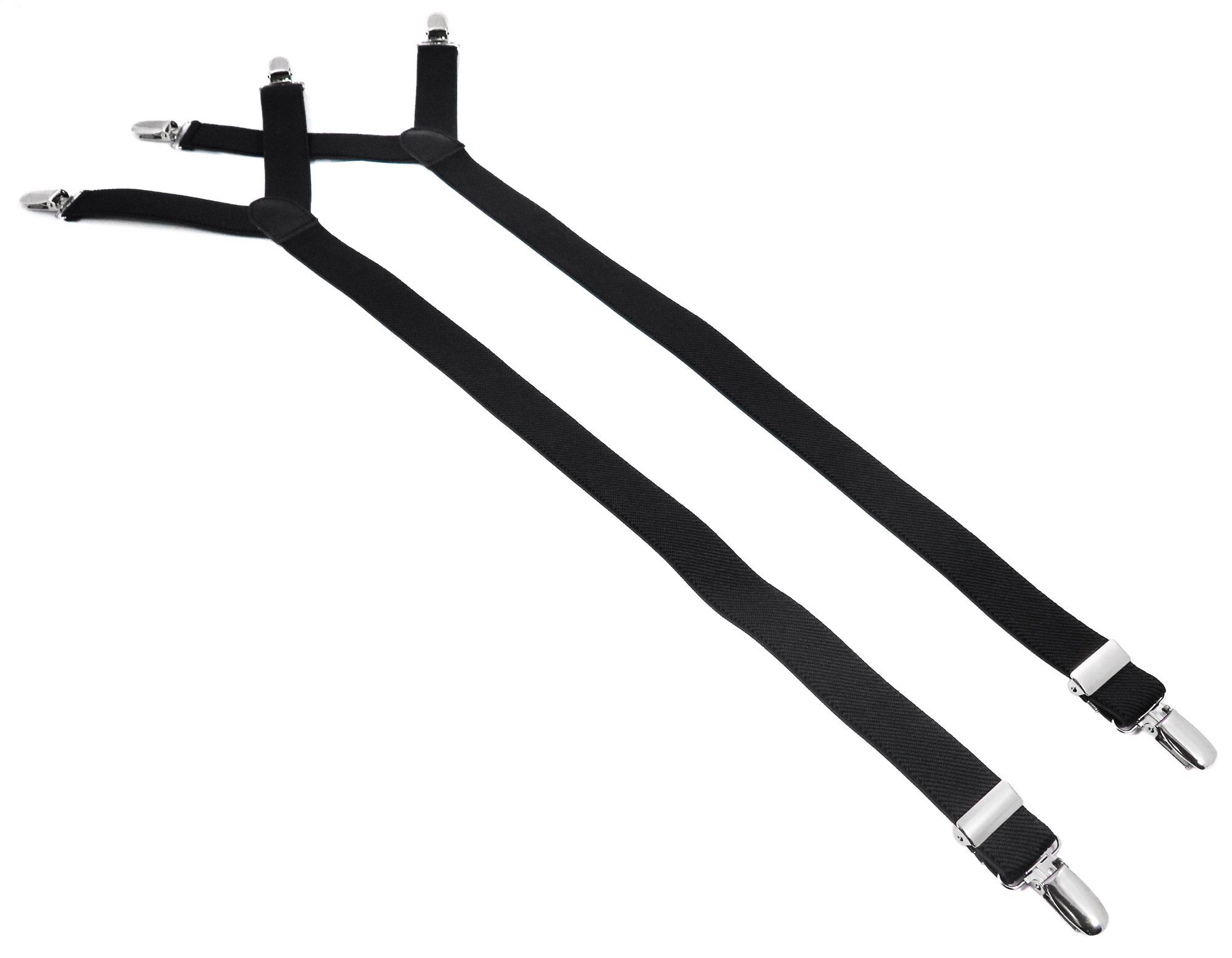 Черные подтяжки для рубашки и носков делает стройнее!