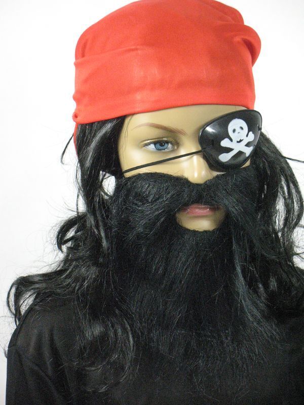 

Zestaw Strój Pirat Piratka Chustka Opaska I Broda