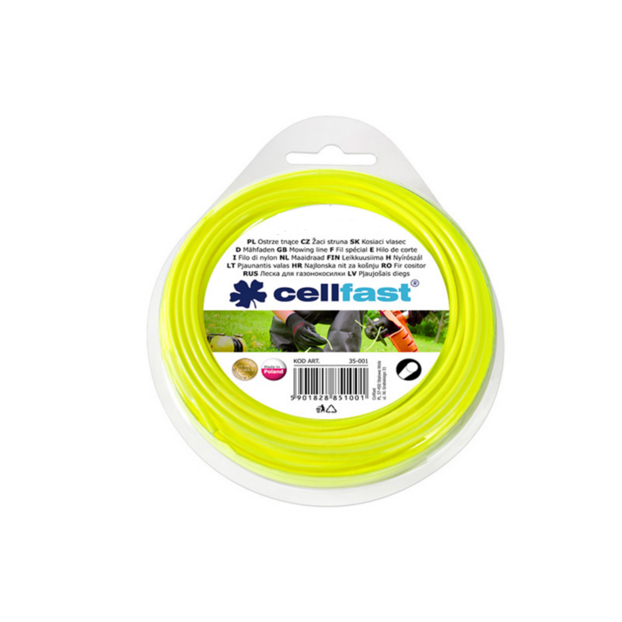 

Żyłka do wykaszarek Kwardat 1,6mm x 15M Tnące