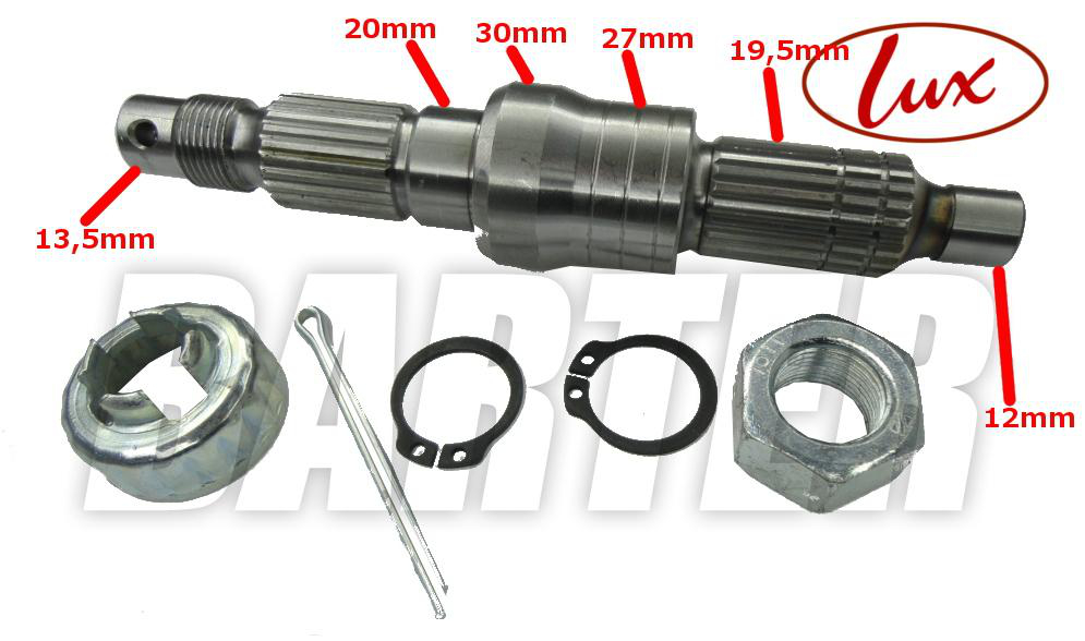 OS WALEK KOLA TYLNEGO GILERA PIAGGIO VESPA RUNNER Part number 100240110 RMS