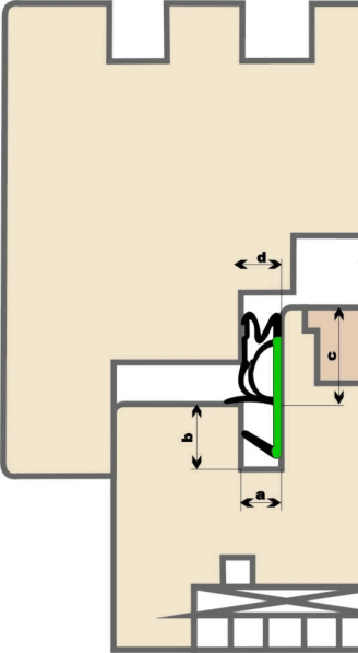 Uszczelka do okien drzwi z drewna GRUBA S-6624 Marka Deventer