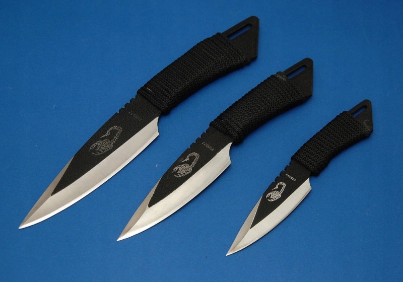 NOŻE DO RZUCANIA - 3szt ZESTAW OSTRZE NÓŻ RZUTKA EAN (GTIN) 5903899933822