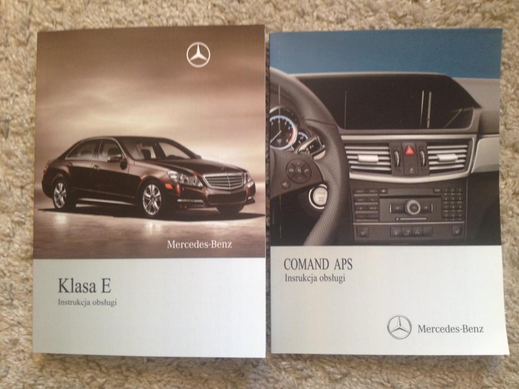 Mercedes E W212 instrukcja obsługi + comand polska