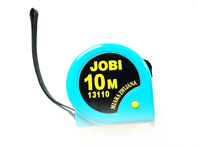 

Miara taśmowa Zwijana ze Stopem 10 m x 25 mm Jobi