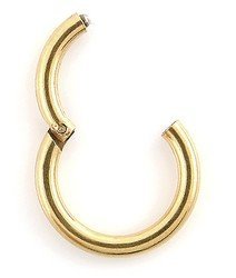 

kolczyk segmentowe złoty septum nosa clicker 8mm