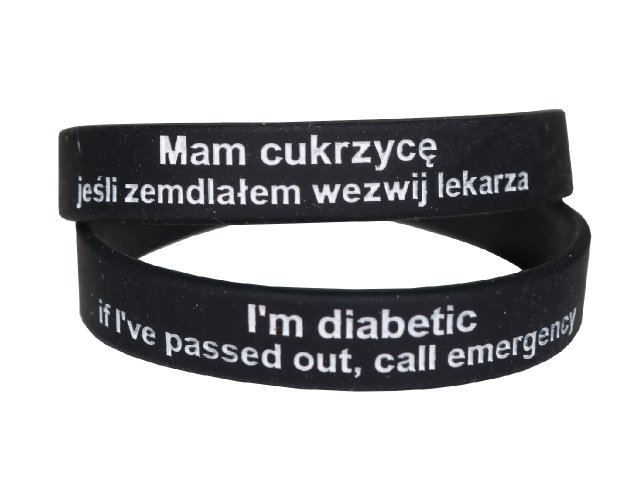 

Opaska Dla Diabetyka, Cukrzyka, Mam Cukrzycę 180 C