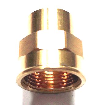 

Miedź Cu złączka Gw 3/8" x 15mm mufa 113