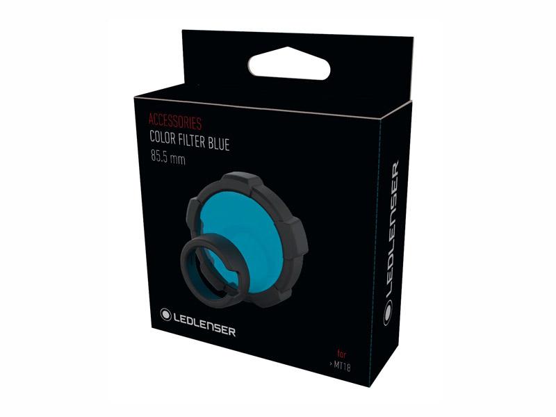 Filtr niebieski do latarki Ledlenser MT18 85,5mm Kod producenta 501507