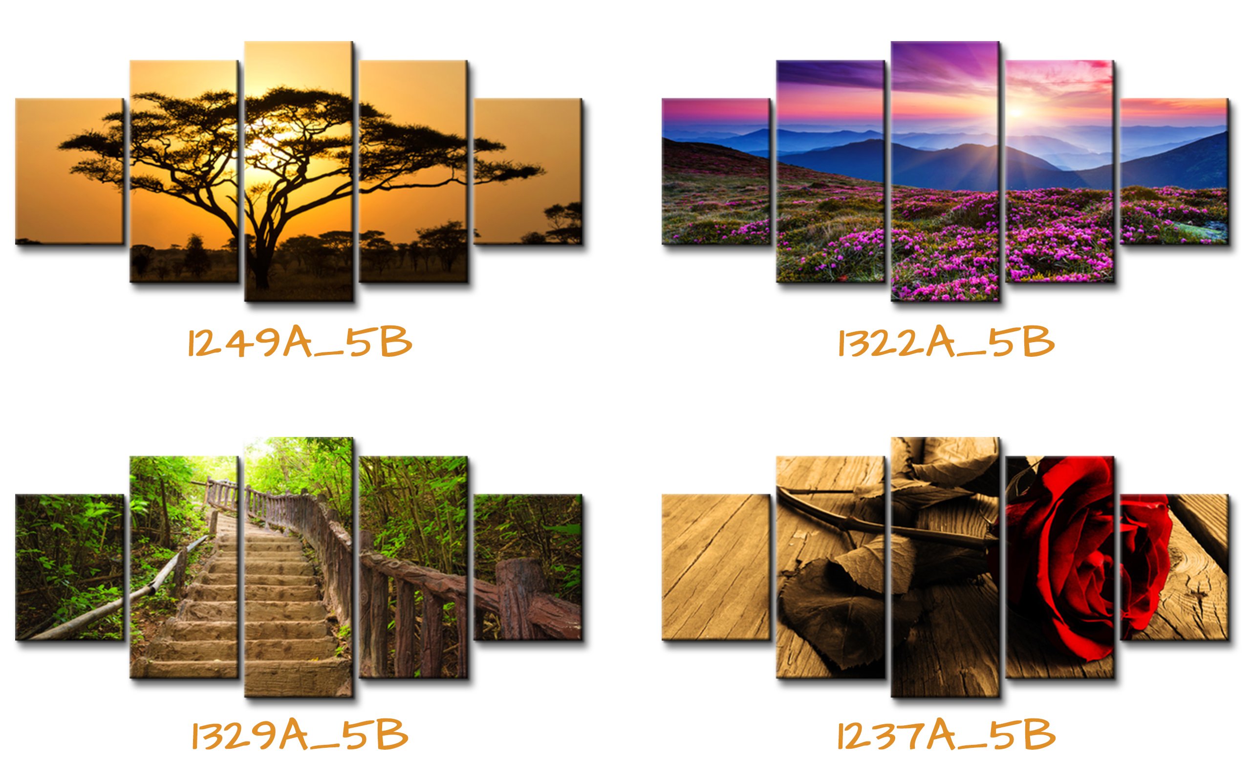 Obraz na płótnie Tryptyk Wodospad 150x70 na ścianę Szerokość produktu 150 cm