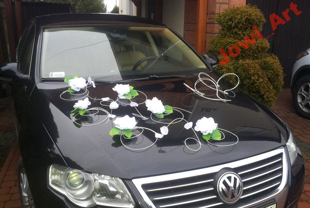Dekoracja samochodu ślubne ozdoby na auto stroiki! Rodzaj stroiki