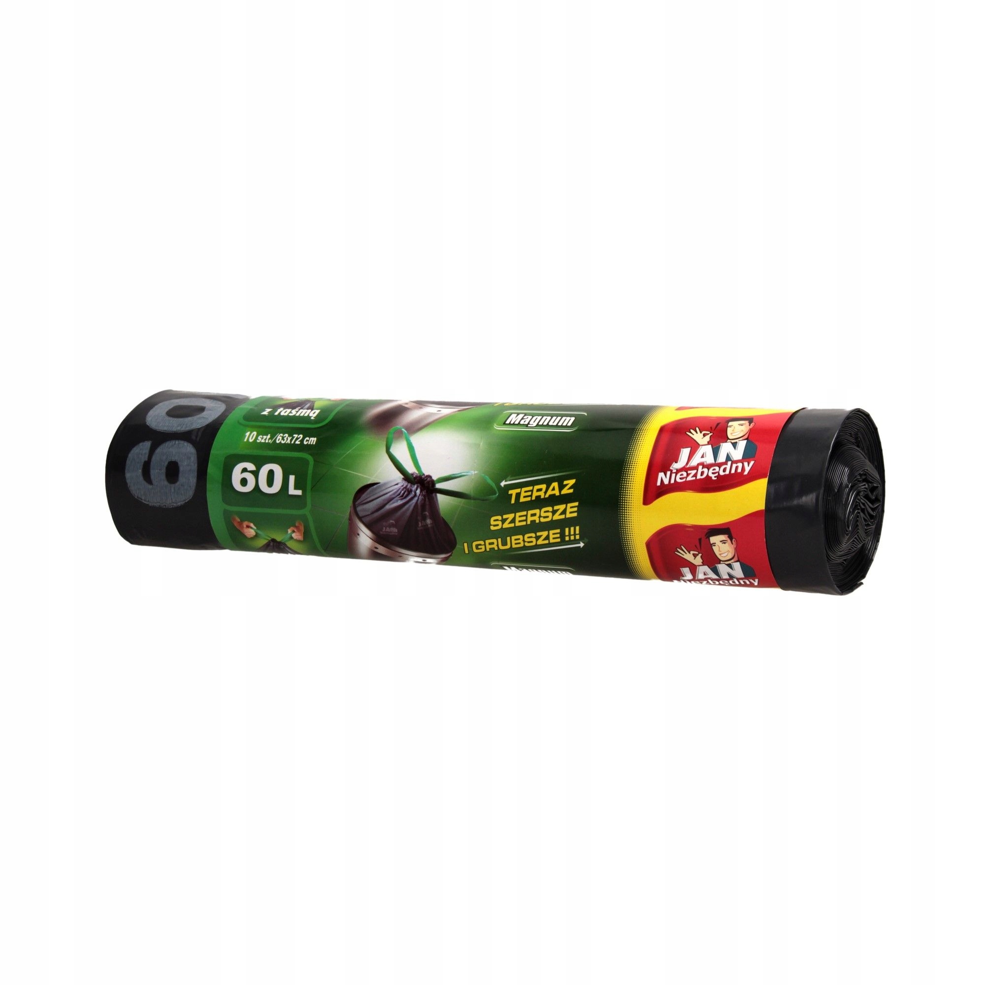 

Worki śmieci 60l czarne taśma Jn Magnum (10)