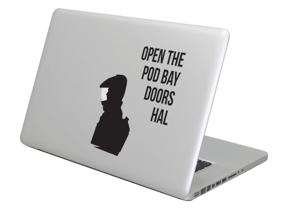 

Naklejka winylowa na MacBooka Apple Hal 9000 Dave