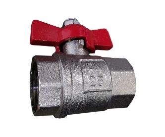 

Zawór Kulowy Motylek Dławik Gw/gw 1/2'' Mocny