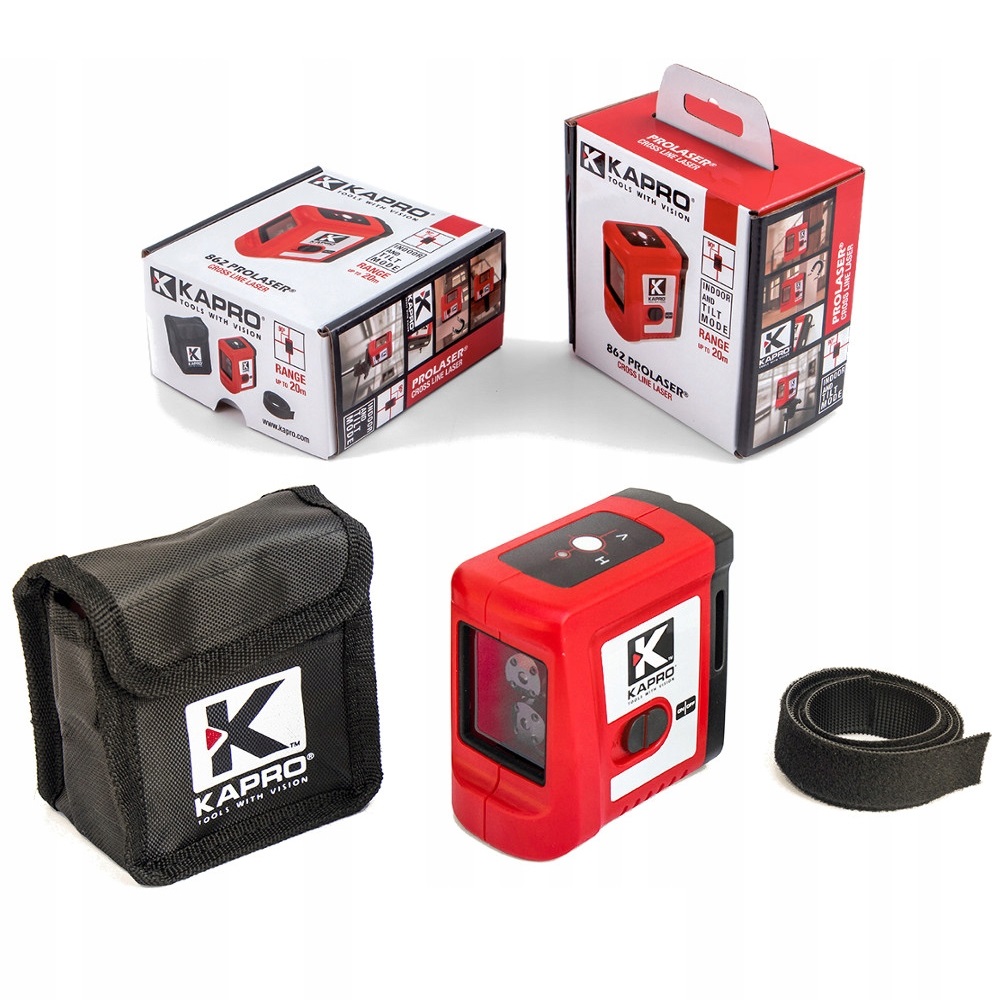 

Kapro Laser Krzyżowy Poziomica KA862 Magnes
