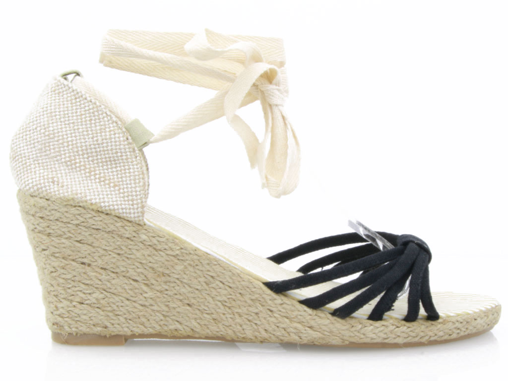 

Sandały Espadryle Na Koturnie Czarne G3 1048 40