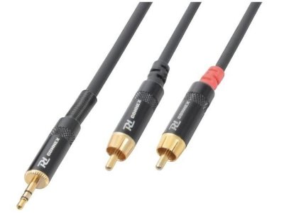 

Kabel mini Jack 3,5 Stereo - 2x Cinch Rca męski 3m
