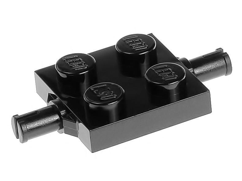

Lego Podwozie płytka 2x2 4600 czarna 2 szt.