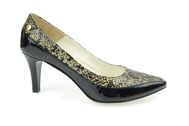 Prestige 880 Černý Lak Hadice Kůže Levně vel. 38