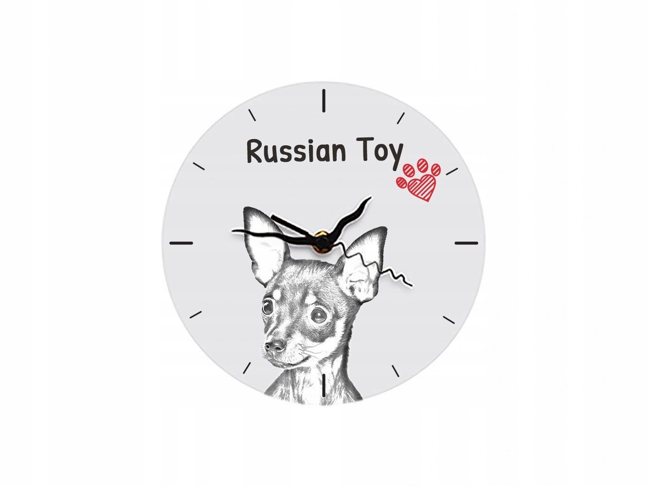 Ruský toy Stojace hodiny s grafikou, MDF