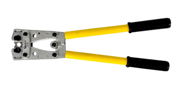 PRASKA ZACISKARKA DO TULEJEK KOŃCÓWEK KABLI 6-50mm Kolor żółty