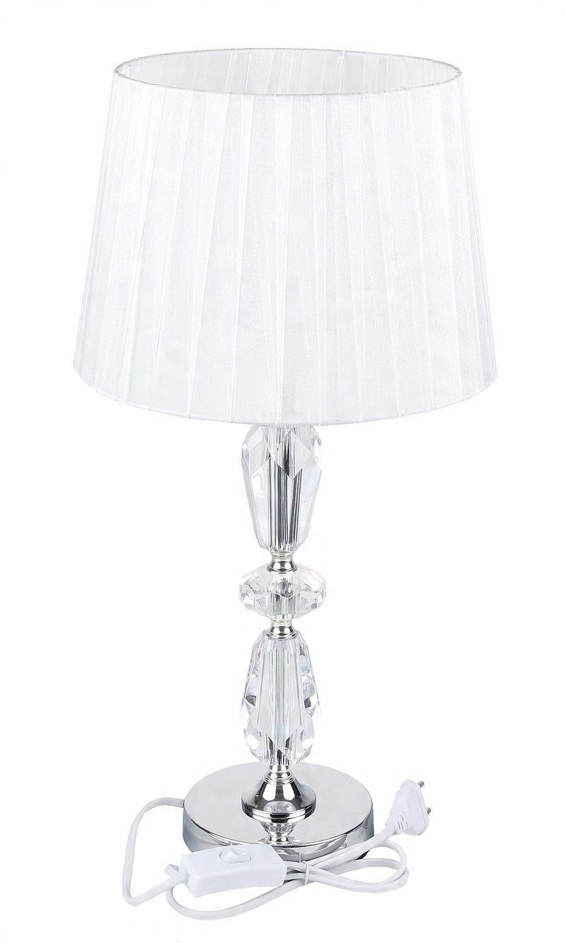 

48cm Biała Kryształowa lampka glamour nowoczesna